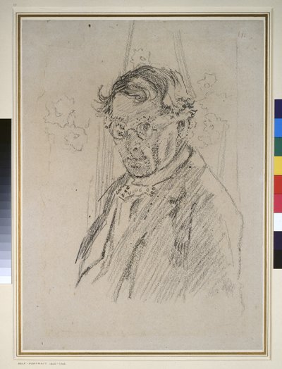 Selbstporträt mit Brille von Walter Richard Sickert